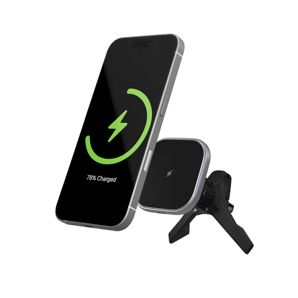 Spello ForceDrive SD50 Alu Wireless Car Charger - black