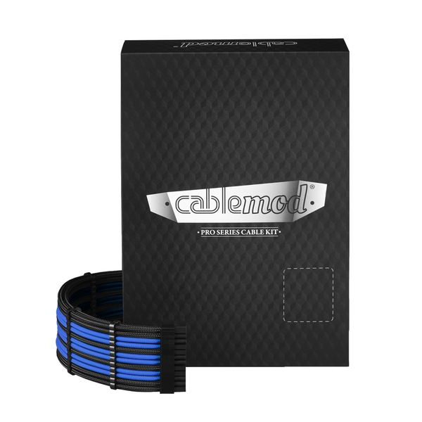 CableMod C-Series AXi, HXi &amp; RM PRO kaapelisarja, ModMesh, musta / sininen