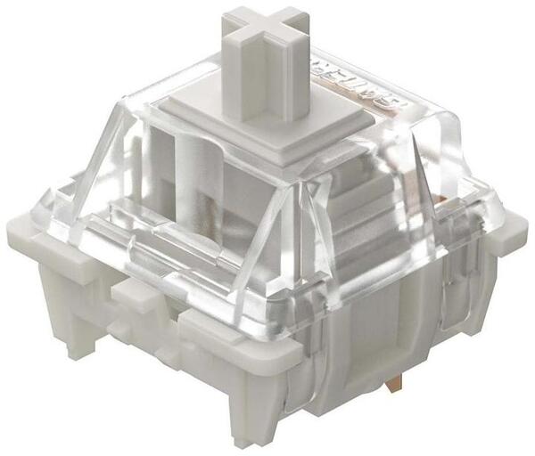 Ducky Gateron G Pro White Linear Mechanical Keyboard Switches, 3-pin, 110-pack