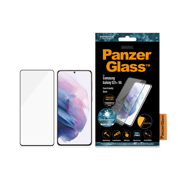 PanzerGlass Case Friendly, Galaxy S21 Plus - sk&auml;rmskydd