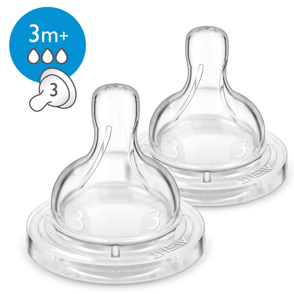 Phil Avent SCF633/27 Ventilsauger  3-Loch, Gr.M ( 2 St&uuml;ck )