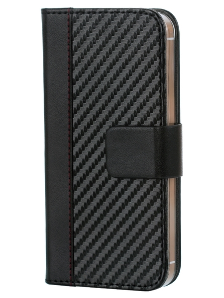 WAVE CARBON BOOK CASE, APPLE IPHONE SE / 5S / 5