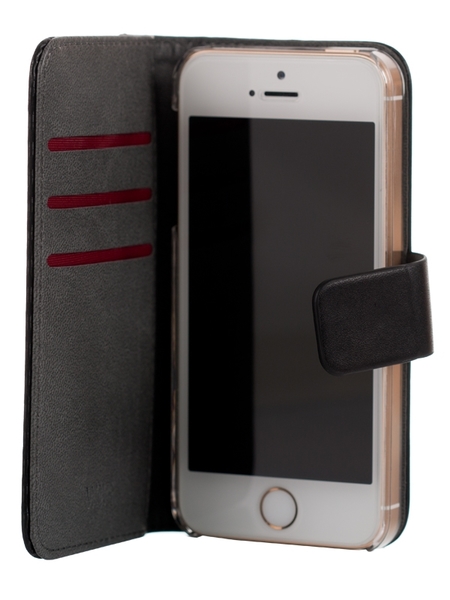 WAVE CARBON BOOK CASE, APPLE IPHONE SE / 5S / 5