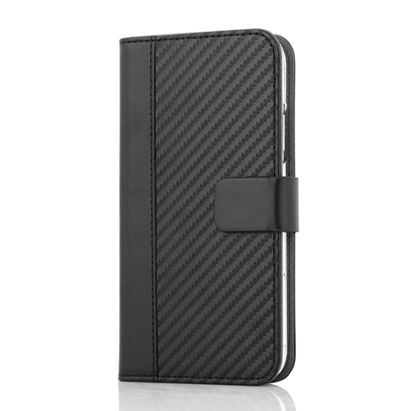 Wave Carbon Book Case, iPhone Xr - case, Black