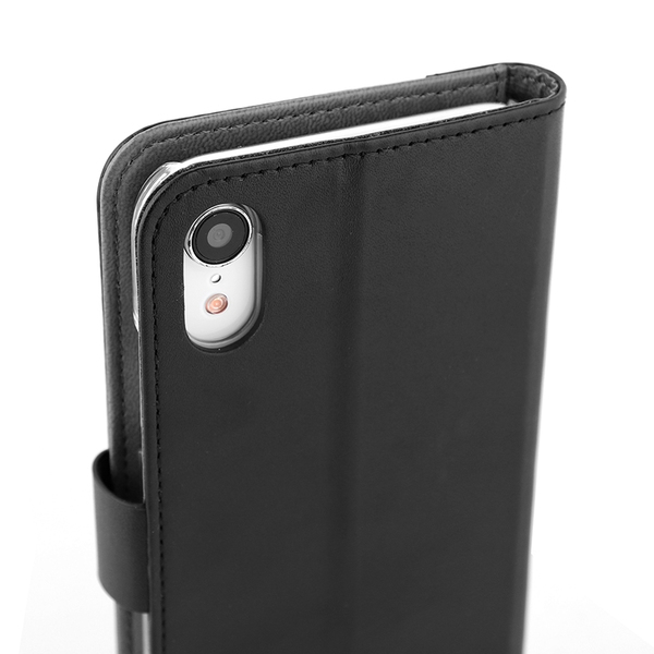 Wave Carbon Book Case, iPhone Xr - case, Black