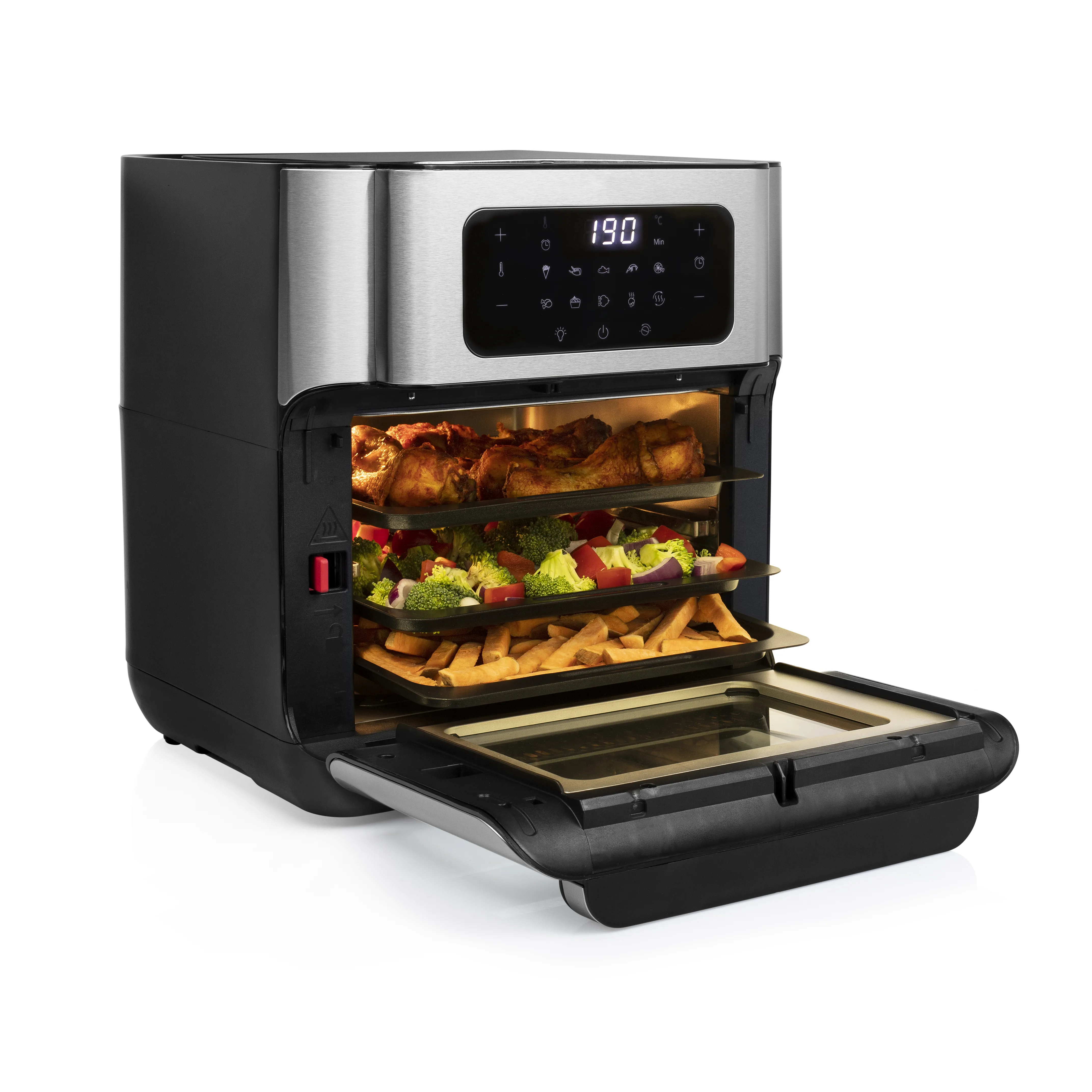 Princess 182065 Oven - airfryer, black/silver, 10l