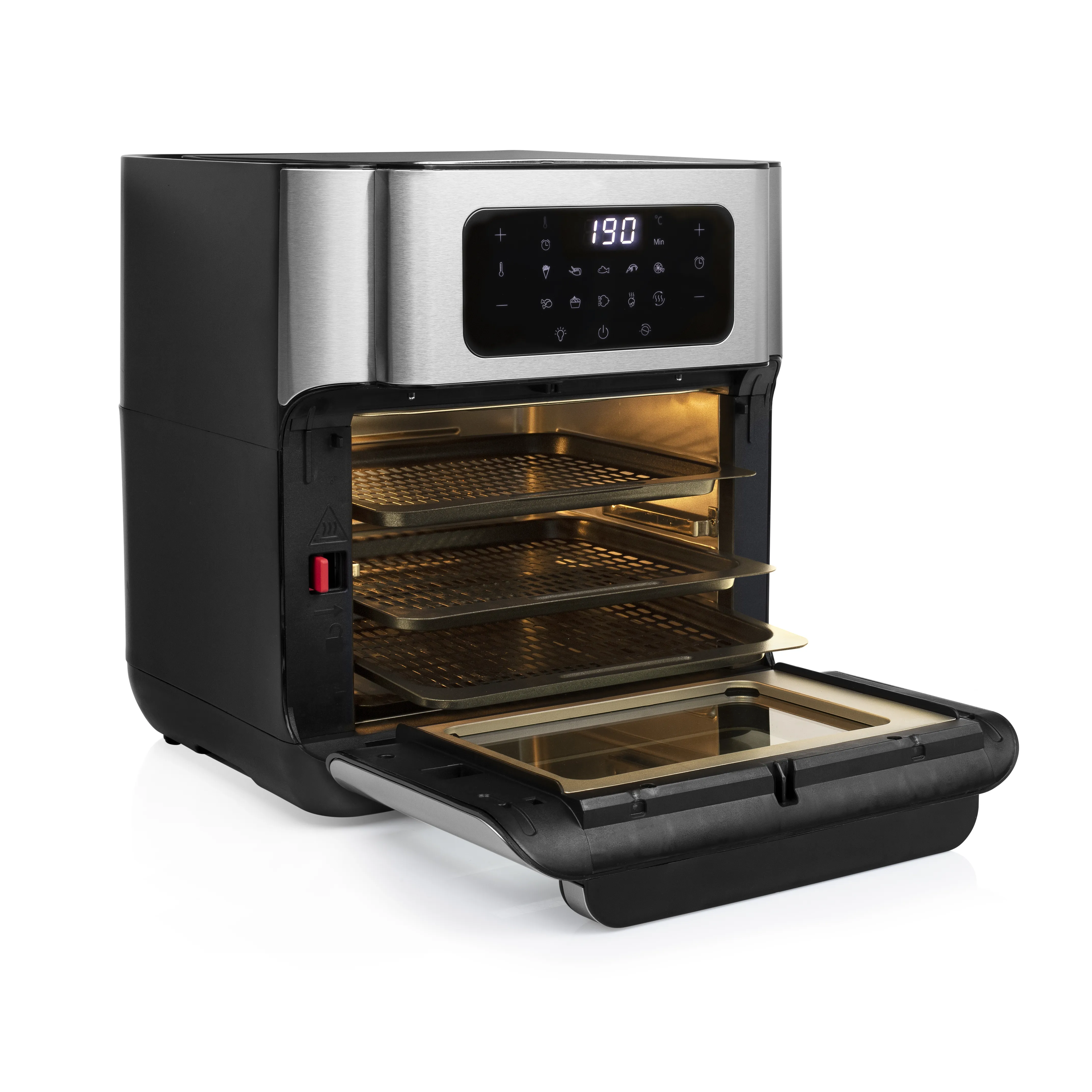 Princess 182065 Oven - airfryer, black/silver, 10l