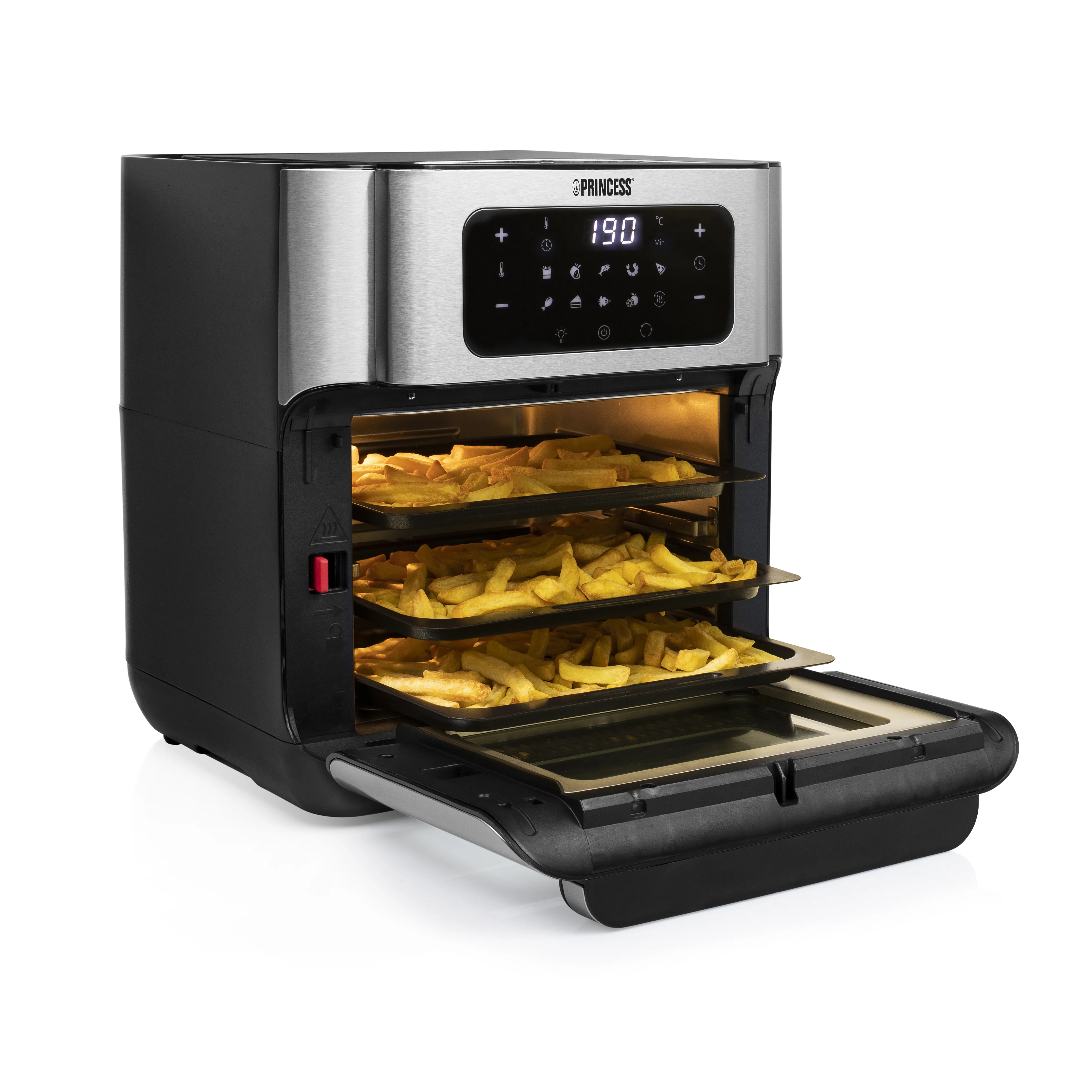 Princess 182065 Oven - airfryer, black/silver, 10l