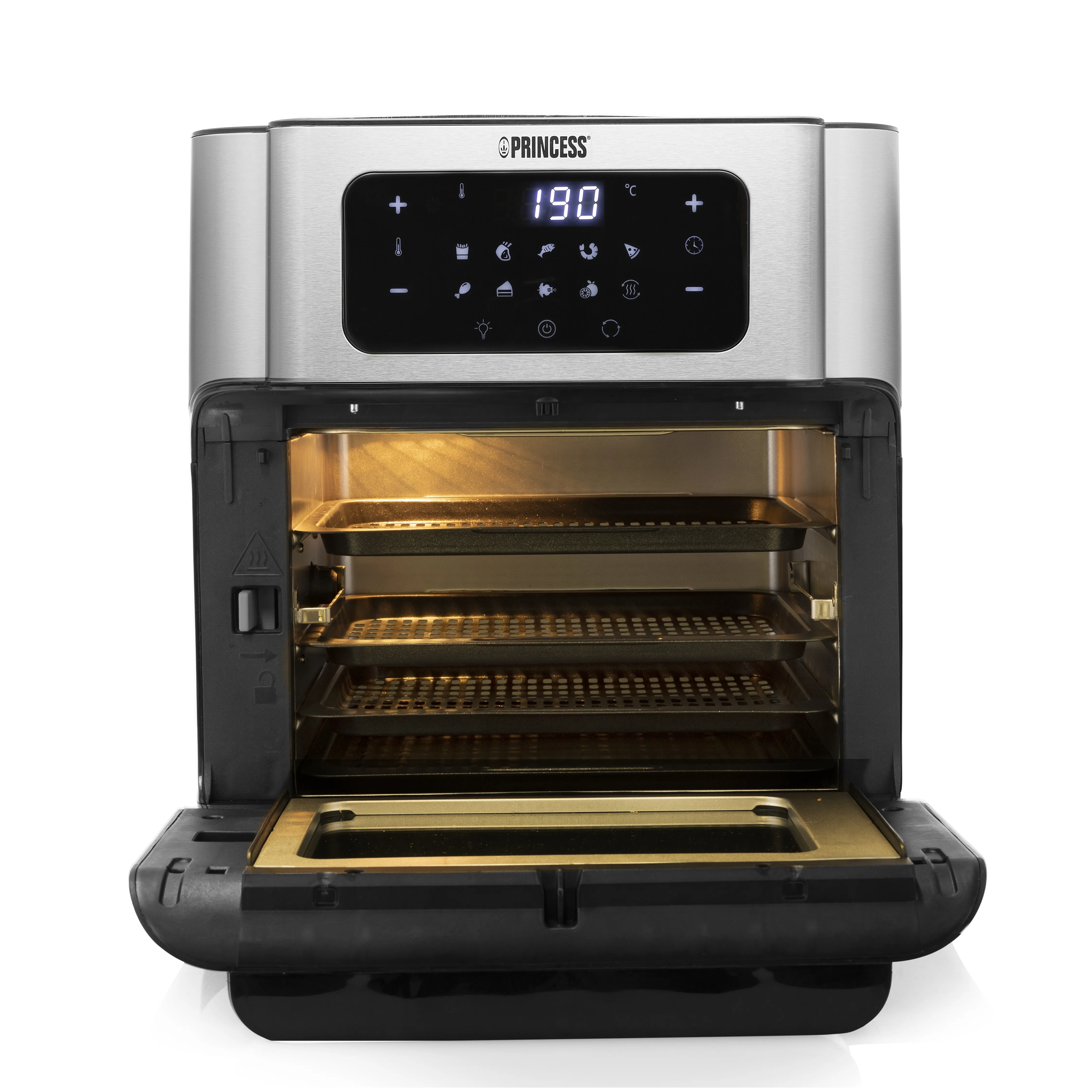Princess 182065 Oven - airfryer, black/silver, 10l