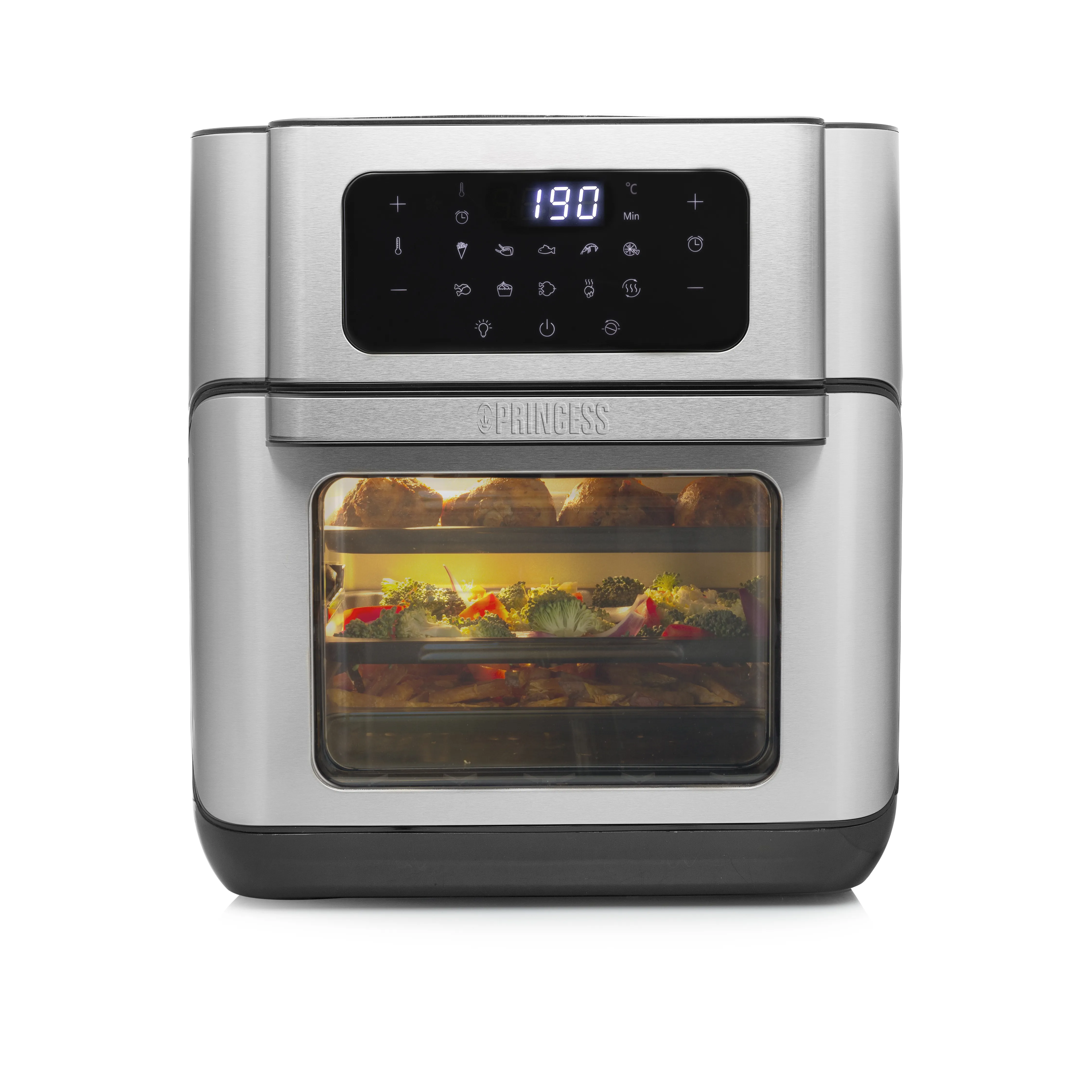 Princess 182065 Oven - airfryer, black/silver, 10l