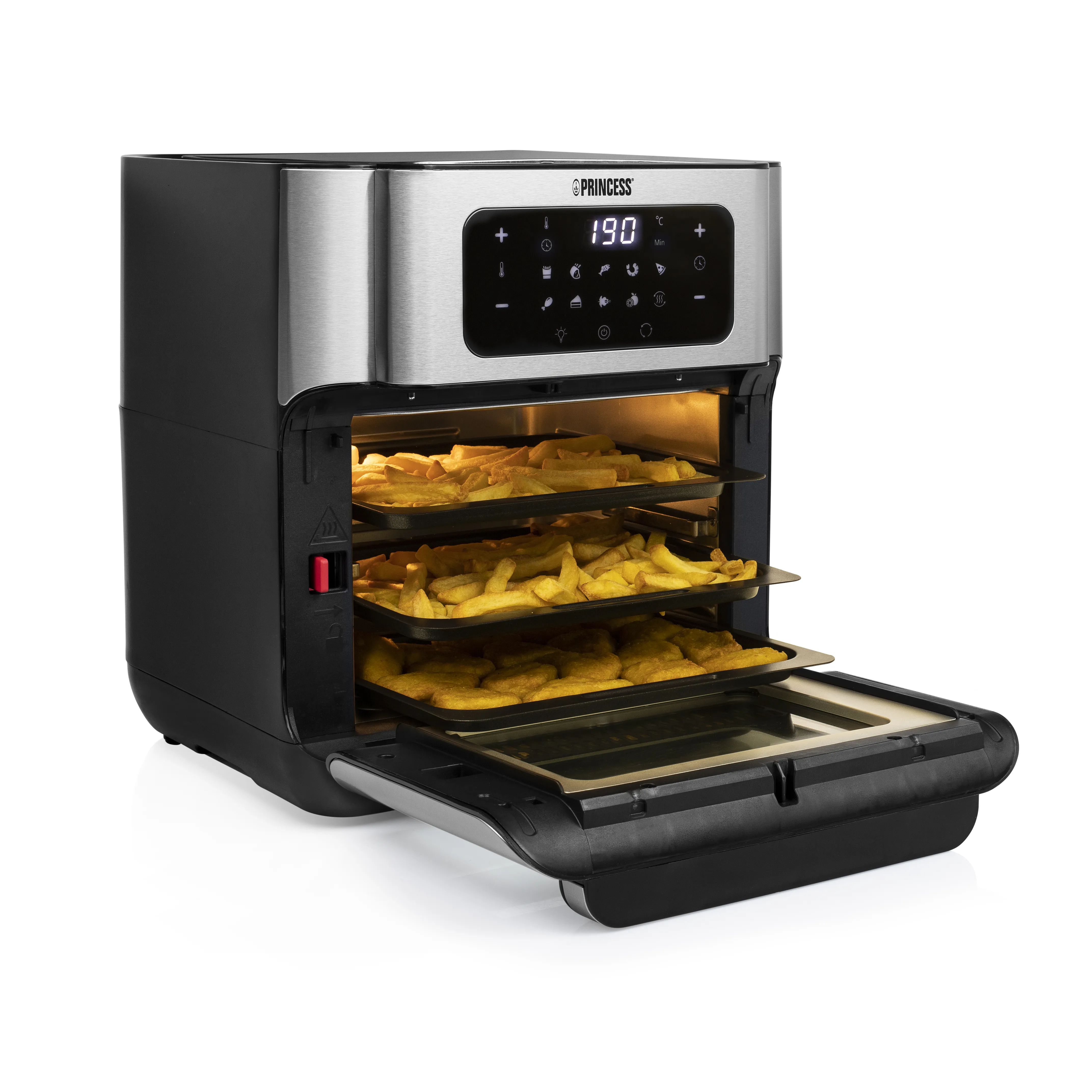 Princess 182065 Oven - airfryer, black/silver, 10l