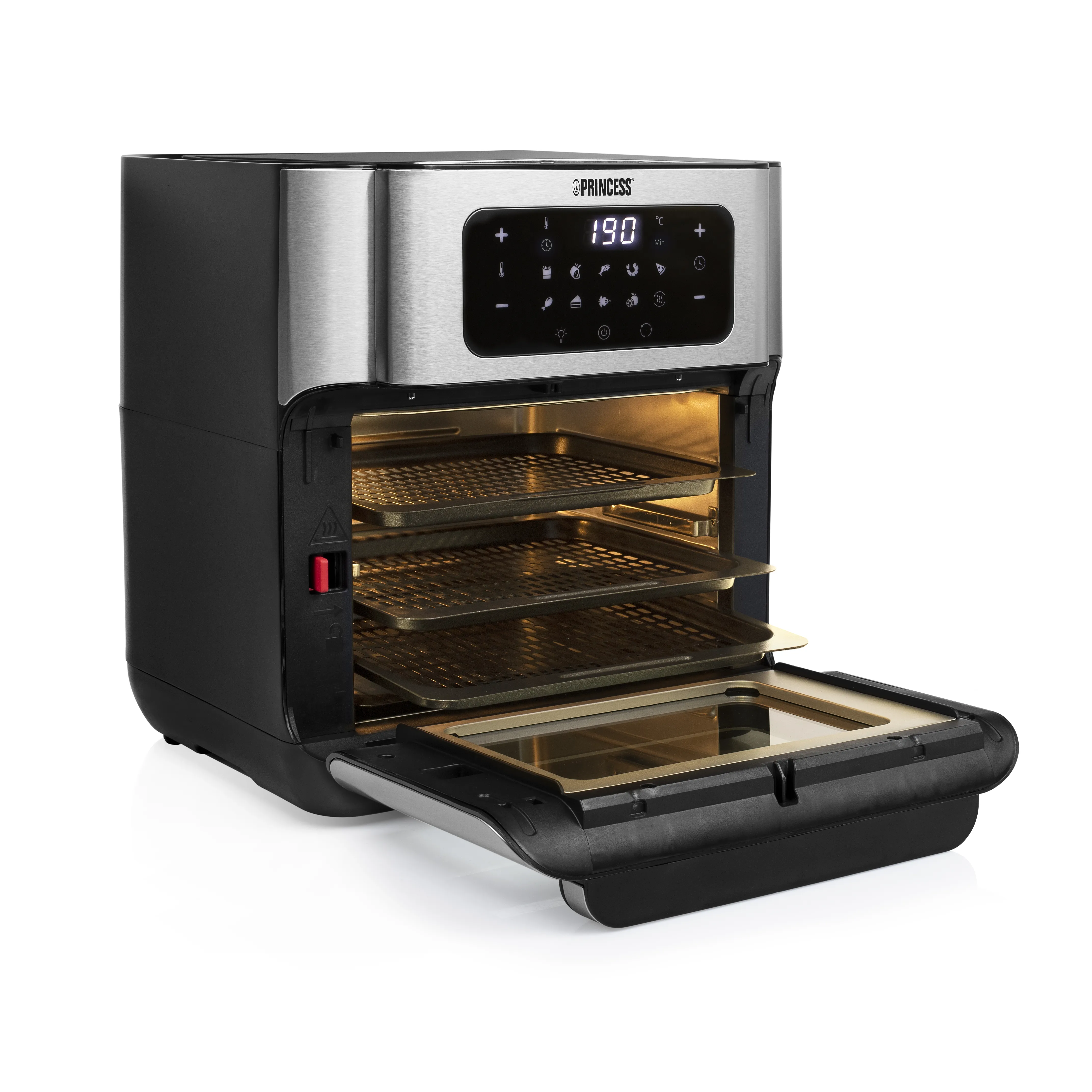 Princess 182065 Oven - airfryer, black/silver, 10l