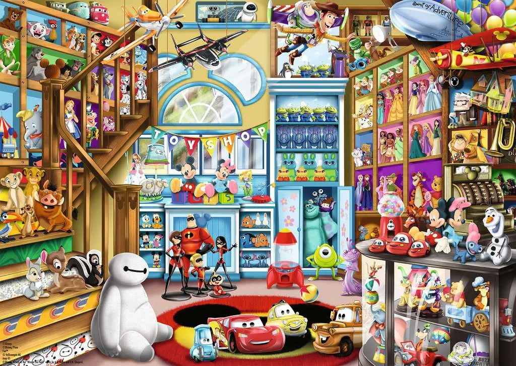 Ravensburger Disney Pixar Toy Store - pussel, 1000 bitar