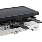 Steba RC 68 -raclettegrilli, 8 hengelle, 1200 W, musta/hopea