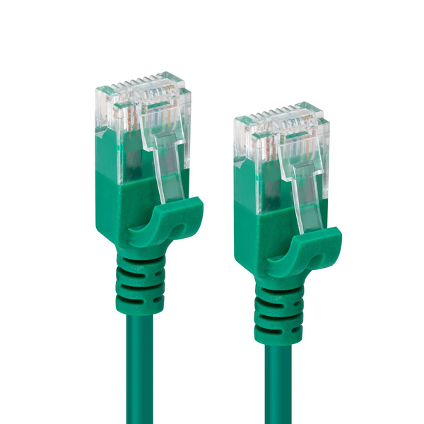 MicroConnect Cat6a Slim U/UTP - network cable, 5 m, Green