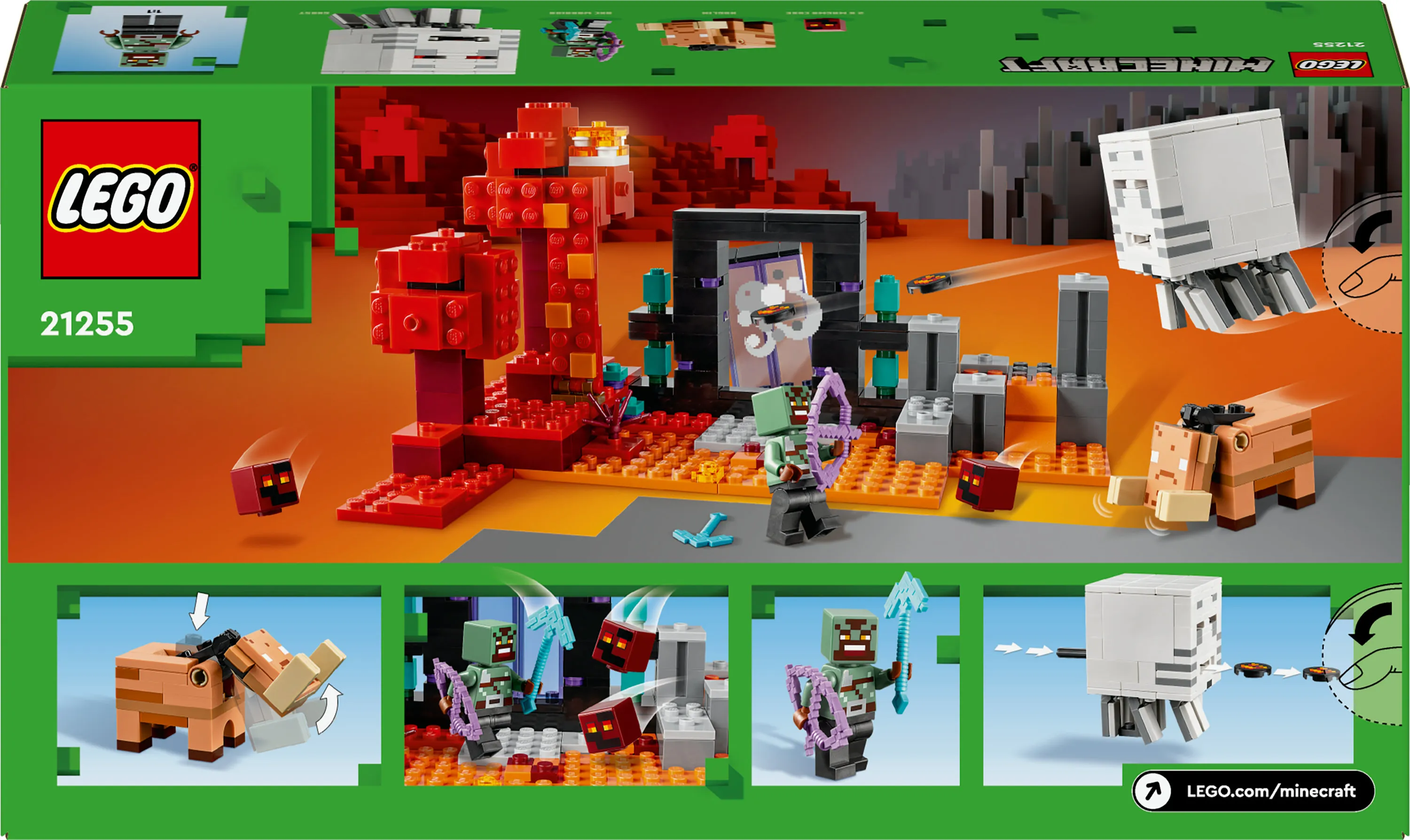 LEGO Minecraft Nether Portal Ambush 21255