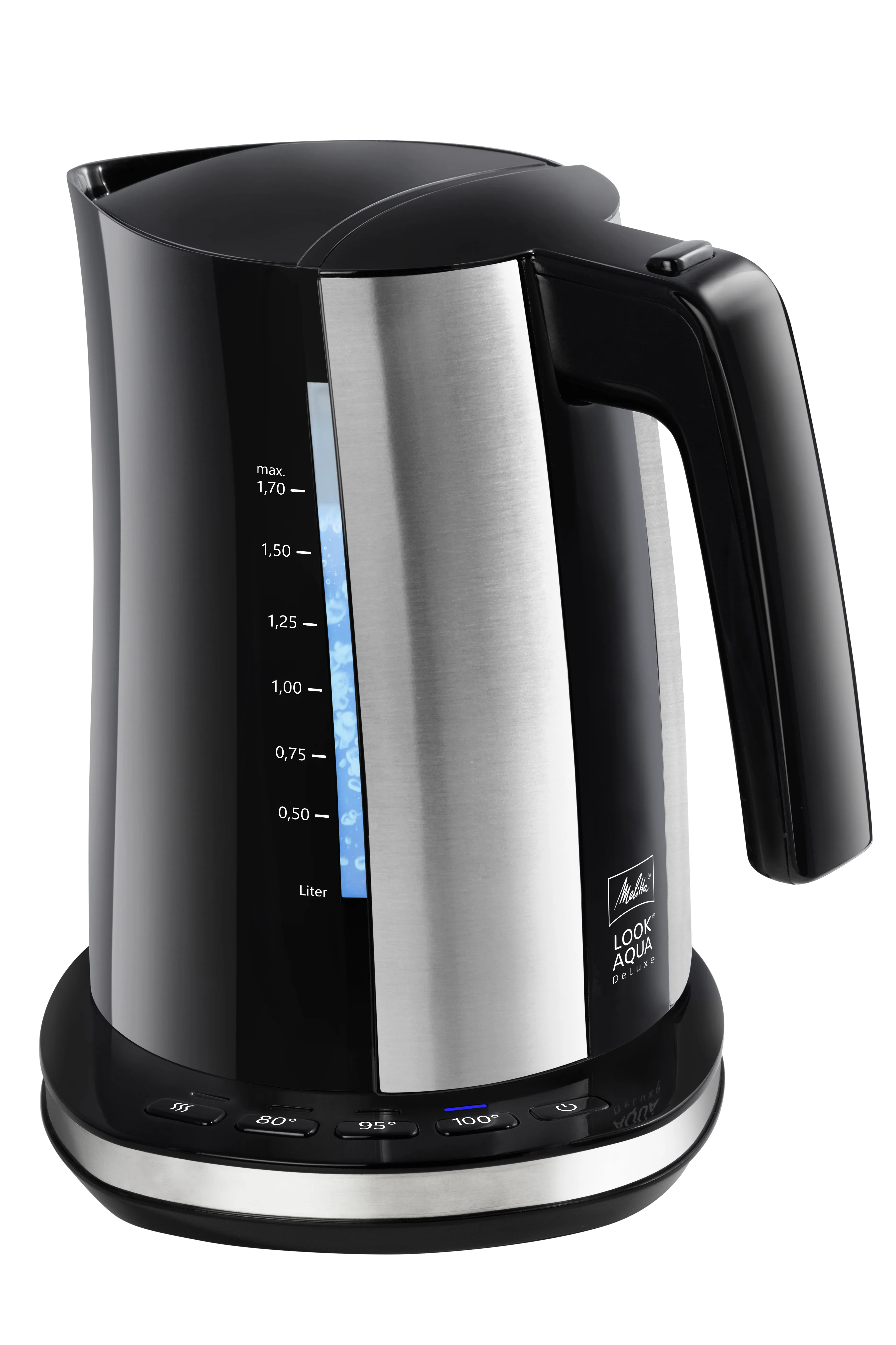 Melitta Look Aqua 2.0 DeLuxe - vattenkokare, svart, 1.7l