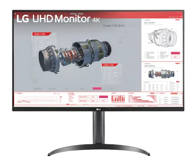 LG 32BR55UK-B 32" 4K UHD, VA Monitor with USB-C hub