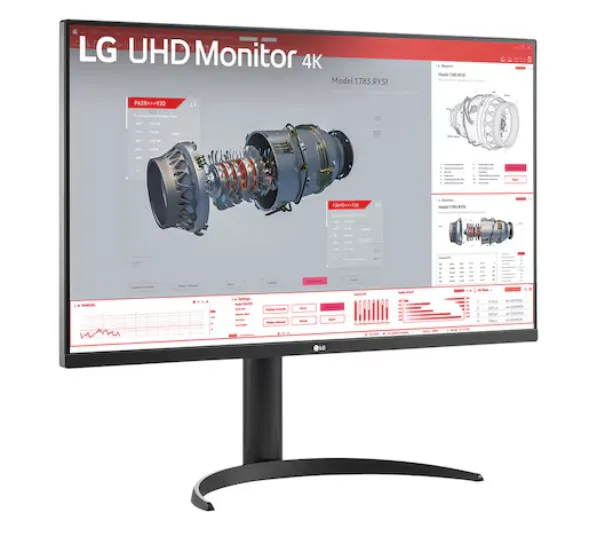 LG 32BR55UK-B 32" 4K UHD, VA Monitor with USB-C hub