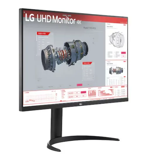 LG 32BR55UK-B 32" 4K UHD, VA Monitor with USB-C hub