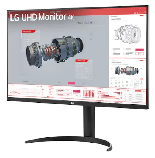LG 32BR55UK-B 32" 4K UHD, VA Monitor with USB-C hub