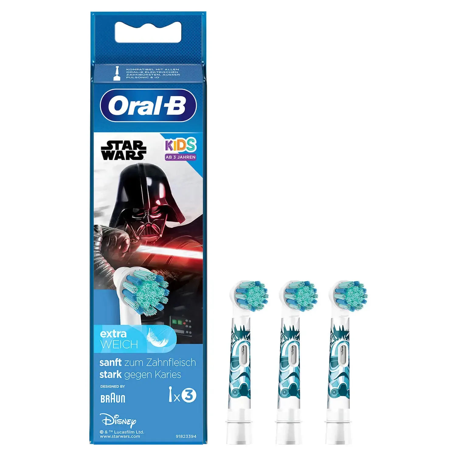 Oral-B StarWars - brush heads, 3-pack