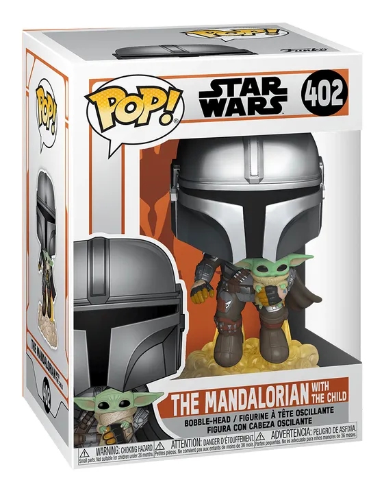 Funko POP! Star Wars - The Mandalorian flying with Jet Pack - figure (12.1 cm)
