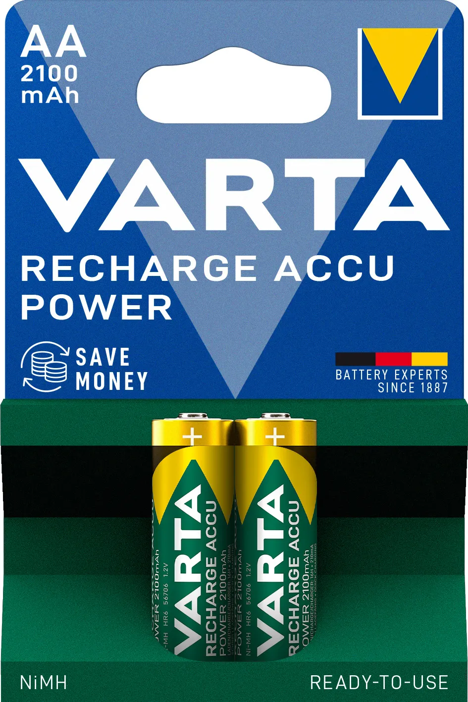 1x2 LL Accu AA NiMH 2100 mAh