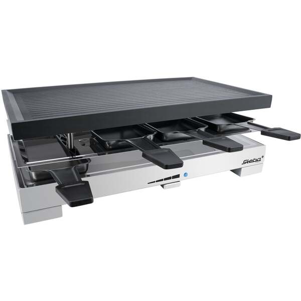 Steba RC 68 Raclette Grill, 8 Persons, 1200 W, Black/Silver