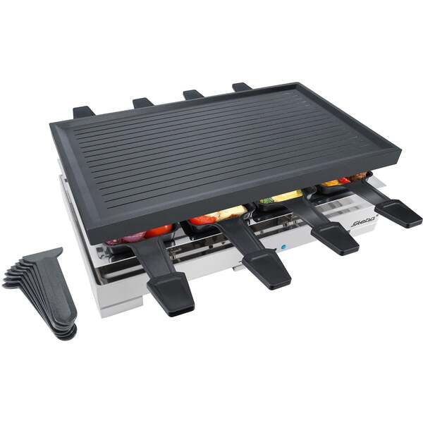 Steba RC 68 Raclette Grill, 8 Persons, 1200 W, Black/Silver