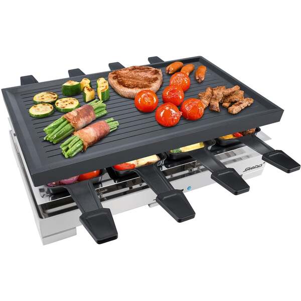Steba RC 68 Raclette Grill, 8 Persons, 1200 W, Black/Silver