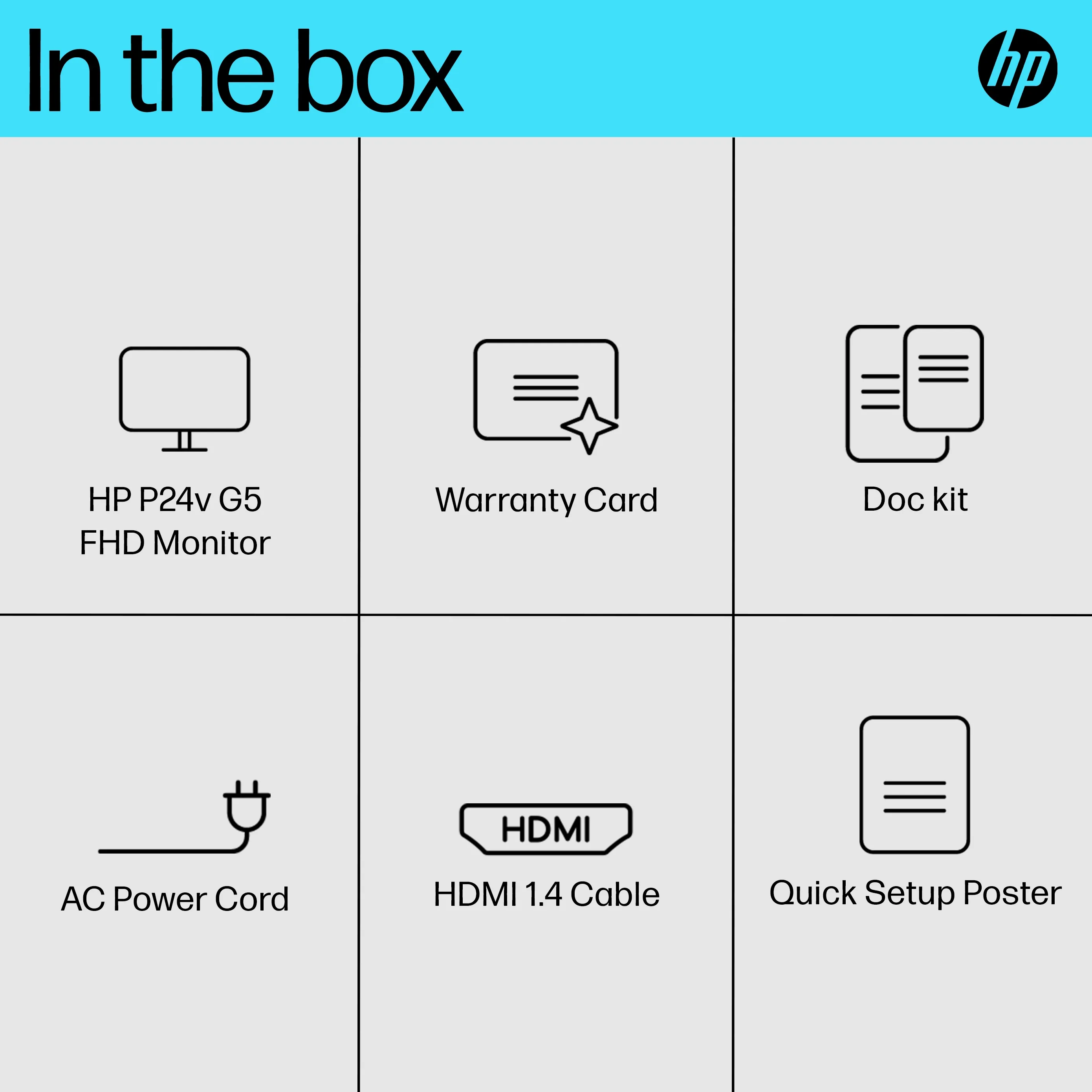 HP 24&quot; P24v G5 Full HD, VA - monitor