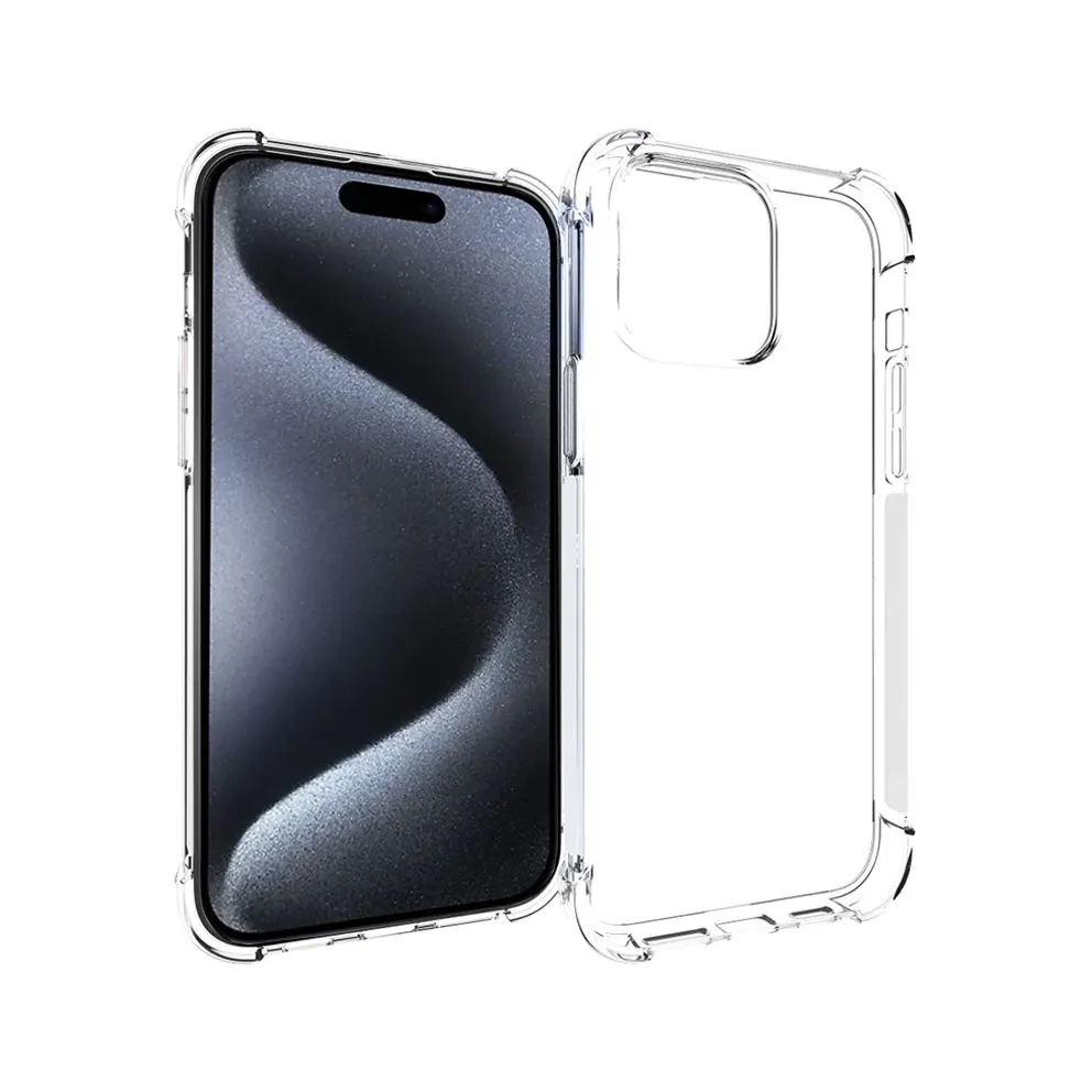Insmat Impact Cover, iPhone 15 Pro -suojakuori, Läpinäkyvä