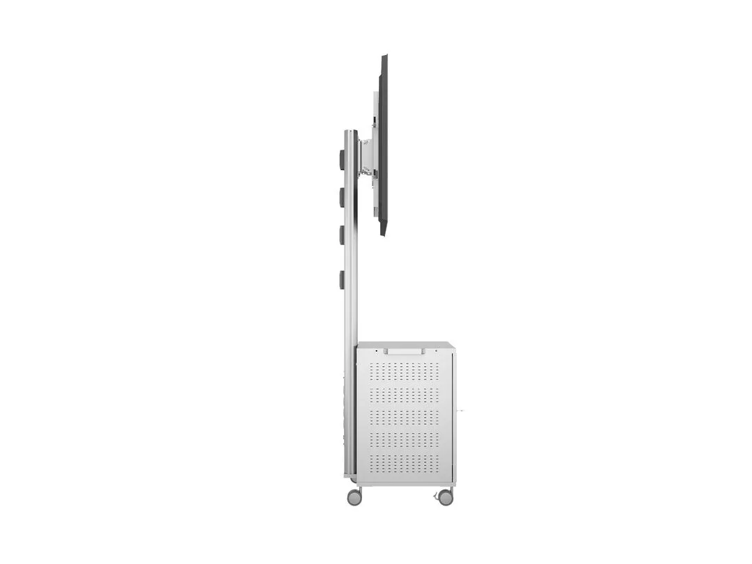 Multibrackets M Public Display Stand 180 Single MediaBox4 - Teline tuotteelle LCD nestekiden&auml;ytt&ouml; / plasma TV - alumiini - hopea -n&auml;yt&ouml;n koko: 40&quot;-55&quot; -kiinnity