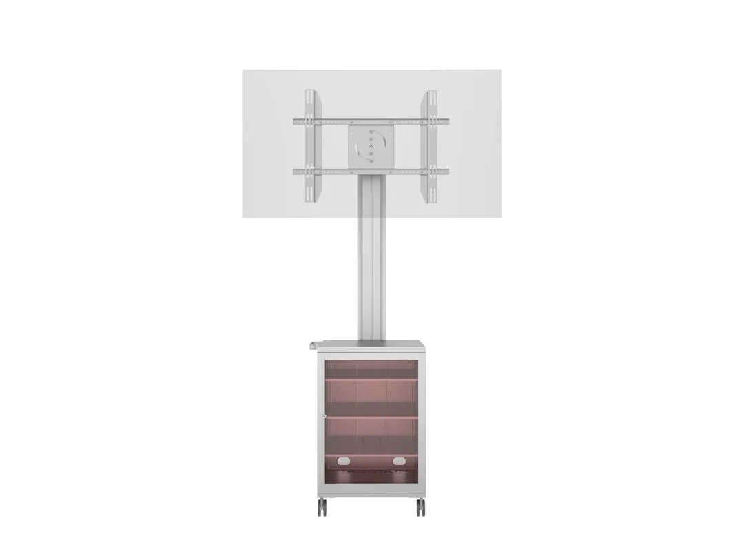 Multibrackets M Public Display Stand 180 Single MediaBox4 - Teline tuotteelle LCD nestekiden&auml;ytt&ouml; / plasma TV - alumiini - hopea -n&auml;yt&ouml;n koko: 40&quot;-55&quot; -kiinnity