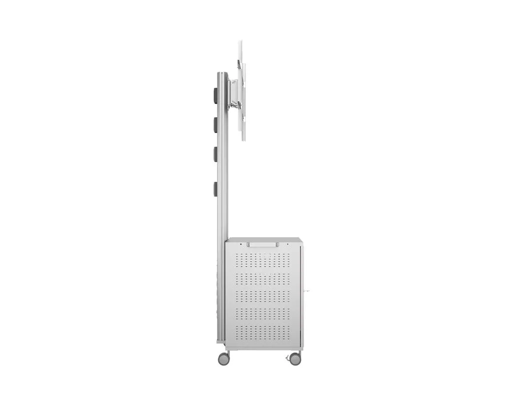 Multibrackets M Public Display Stand 180 Single MediaBox4 - Teline tuotteelle LCD nestekiden&auml;ytt&ouml; / plasma TV - alumiini - hopea -n&auml;yt&ouml;n koko: 40&quot;-55&quot; -kiinnity