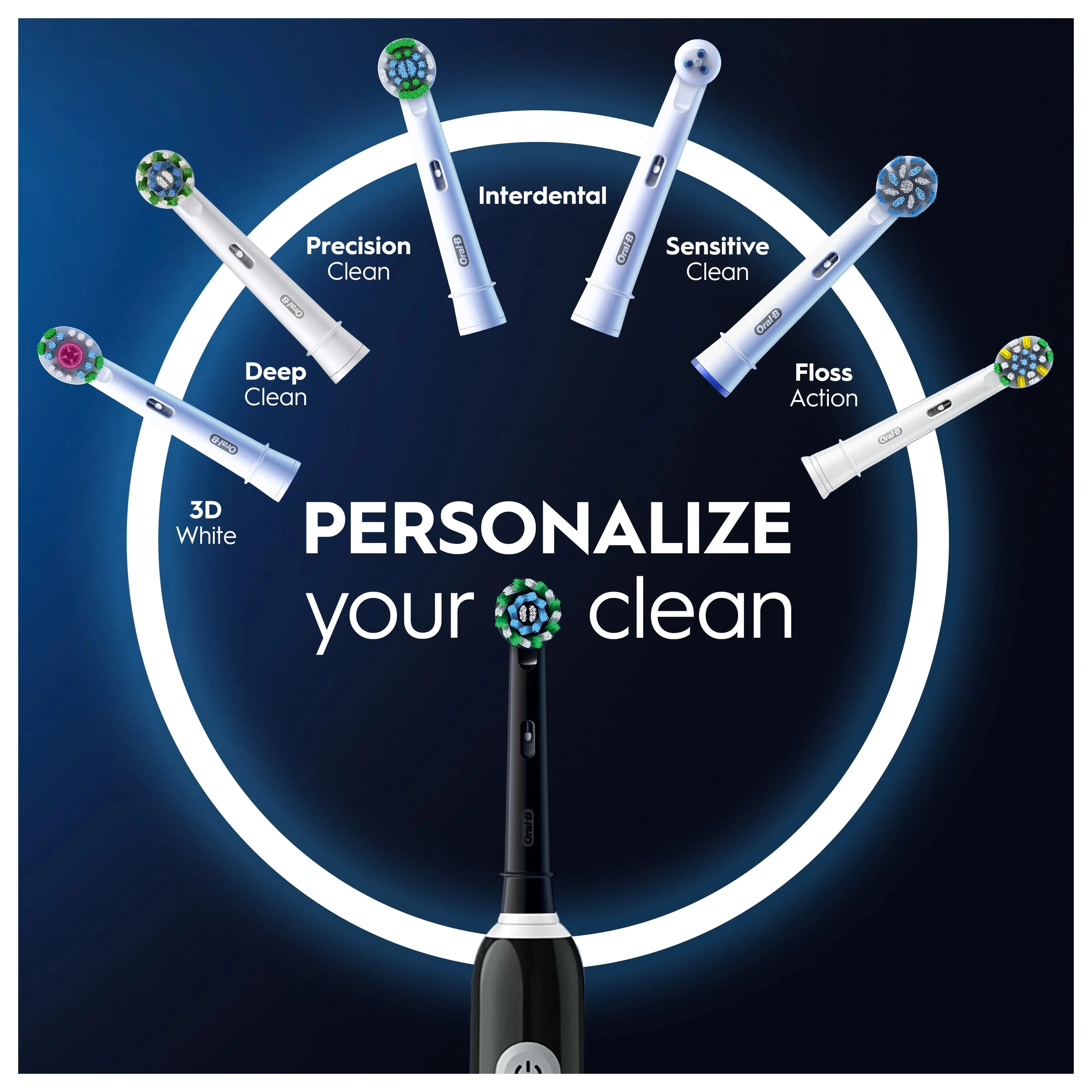Oral-B Pro 1 Electric Toothbrush, Pressure Sensor, Black