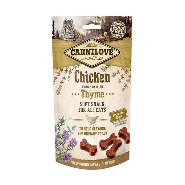 Carnilove Semi-Moist Snack Chicken & Thyme, Adult, Urinary Tract Health, Grain Free, 50g