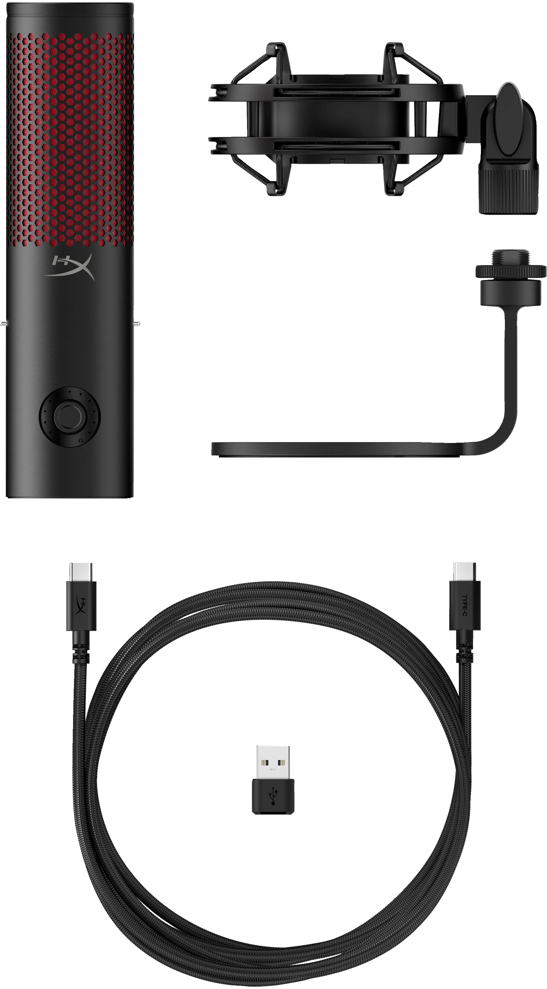HyperX QuadCast 2, USB, Condenser Microphone, Black