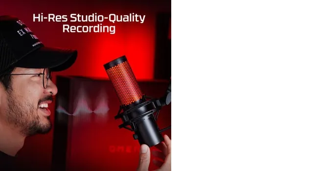 HyperX QuadCast 2, USB, Condenser Microphone, Black
