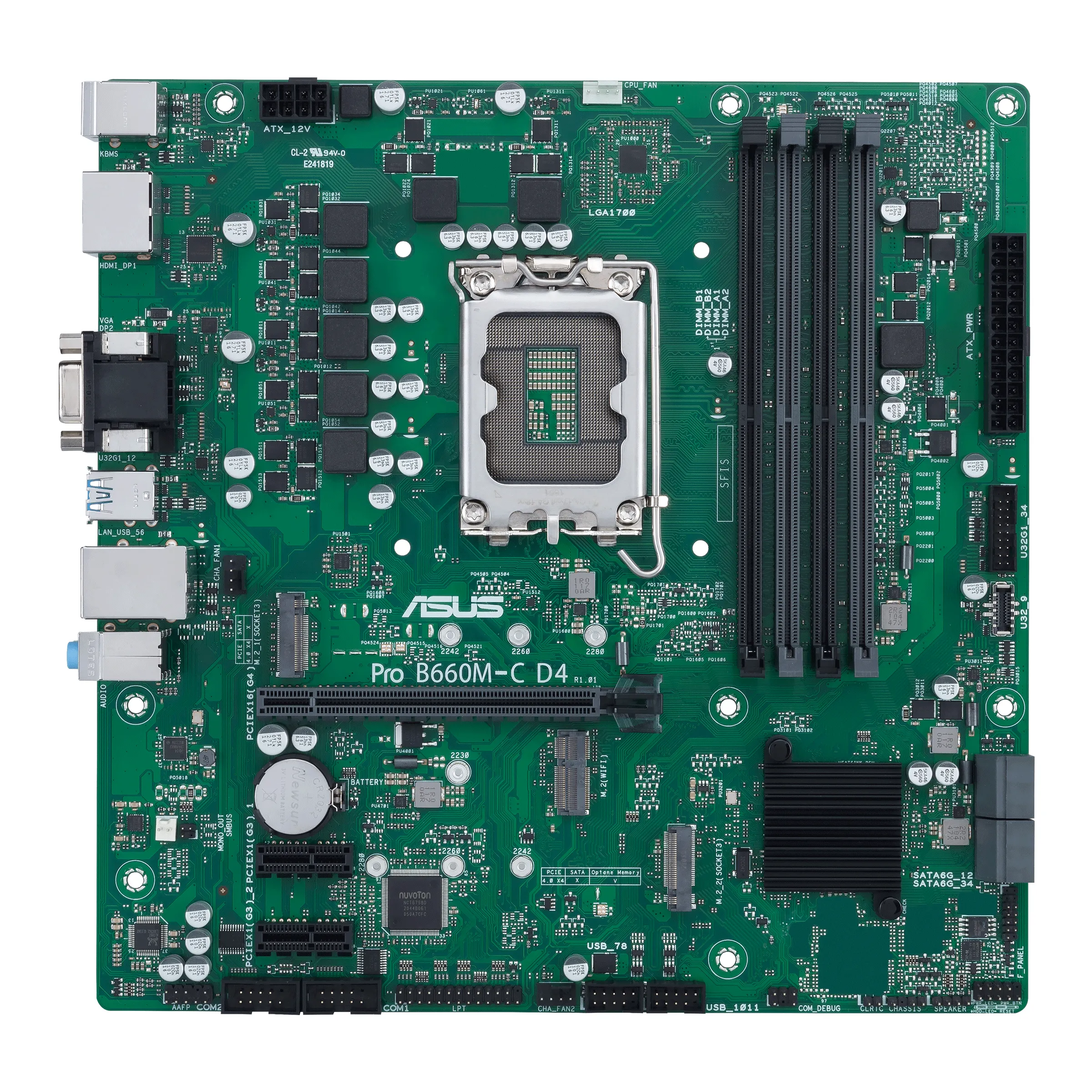 Asus PRO B660M-C D4-CSM mATX-emolevy