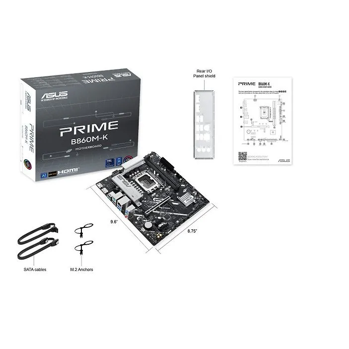 Asus Prime B860M-K LGA1851 DDR5 Micro-ATX - motherboard