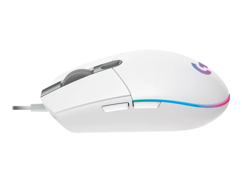Logitech G102 Lightsync -pelihiiri, Valkoinen
