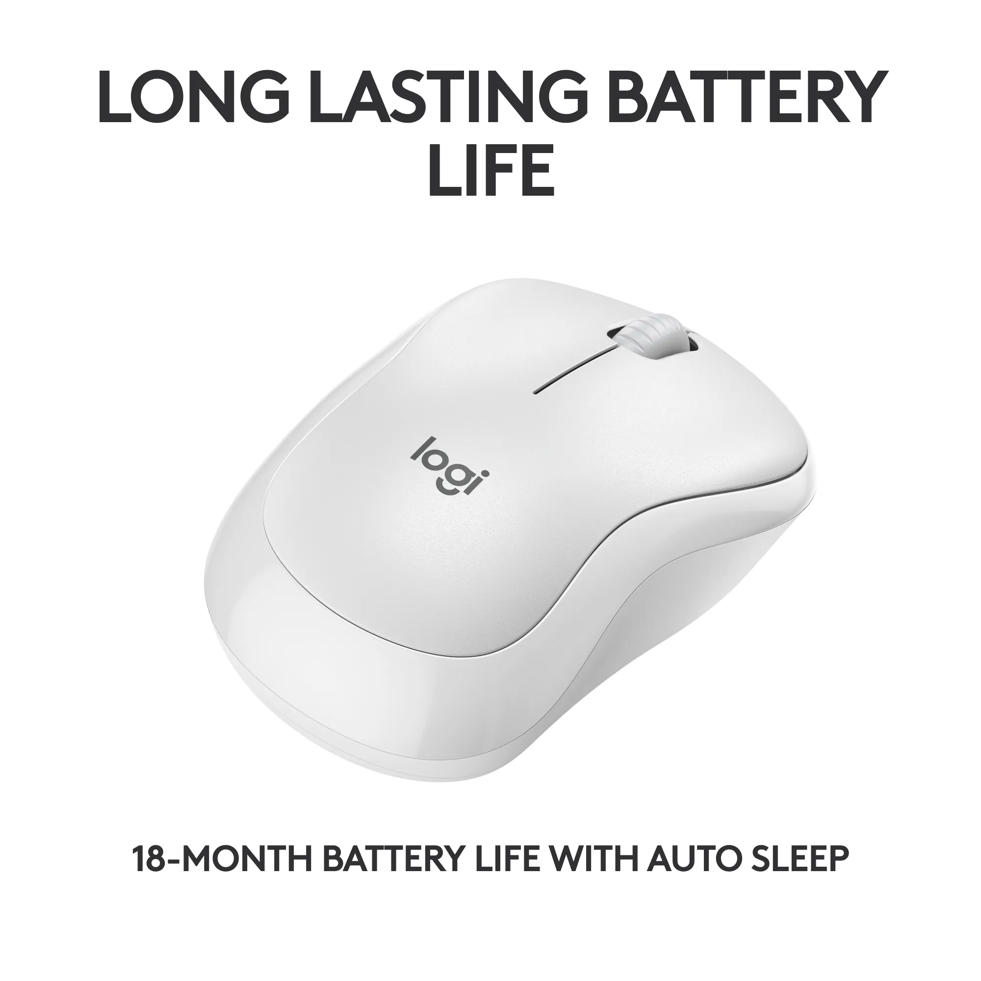 Logitech M240 - tr&aring;dl&ouml;s mus, Vit