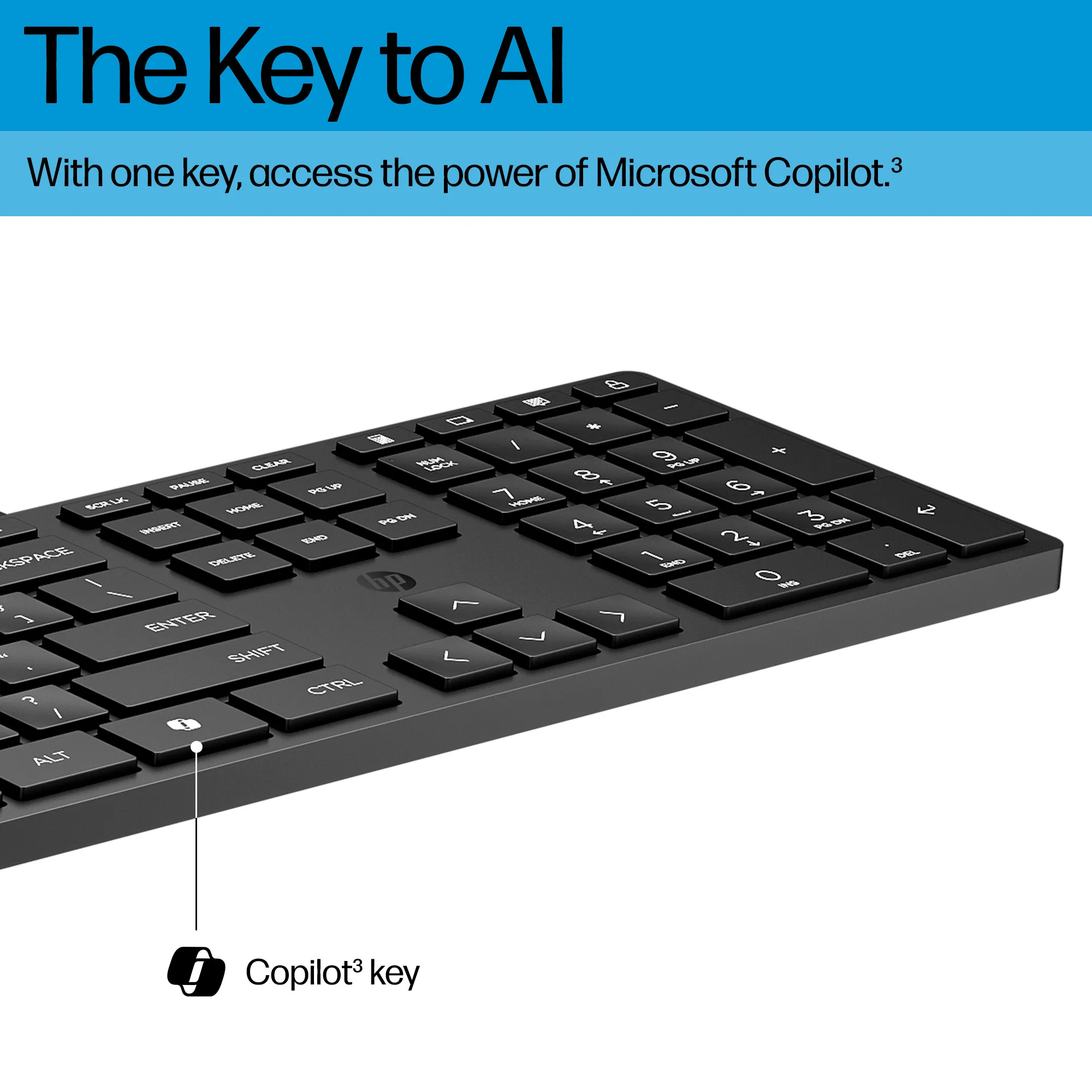 HP Wired Desktop 320K Keyboard, Black