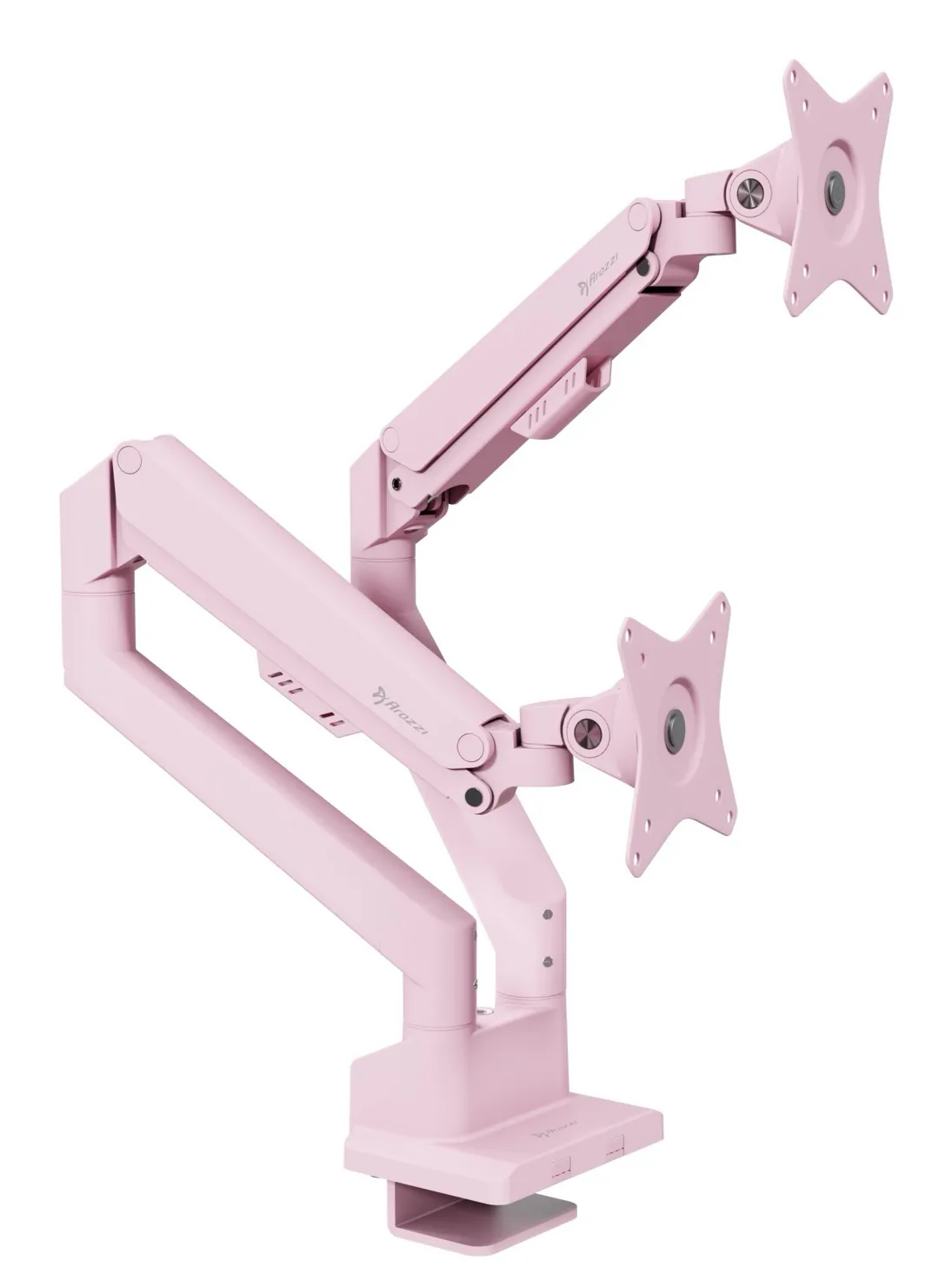 Arozzi Alzare Neo Duo Kaasujousi -näyttövarsi, Pinkki, 17"-34", 2x9 kg