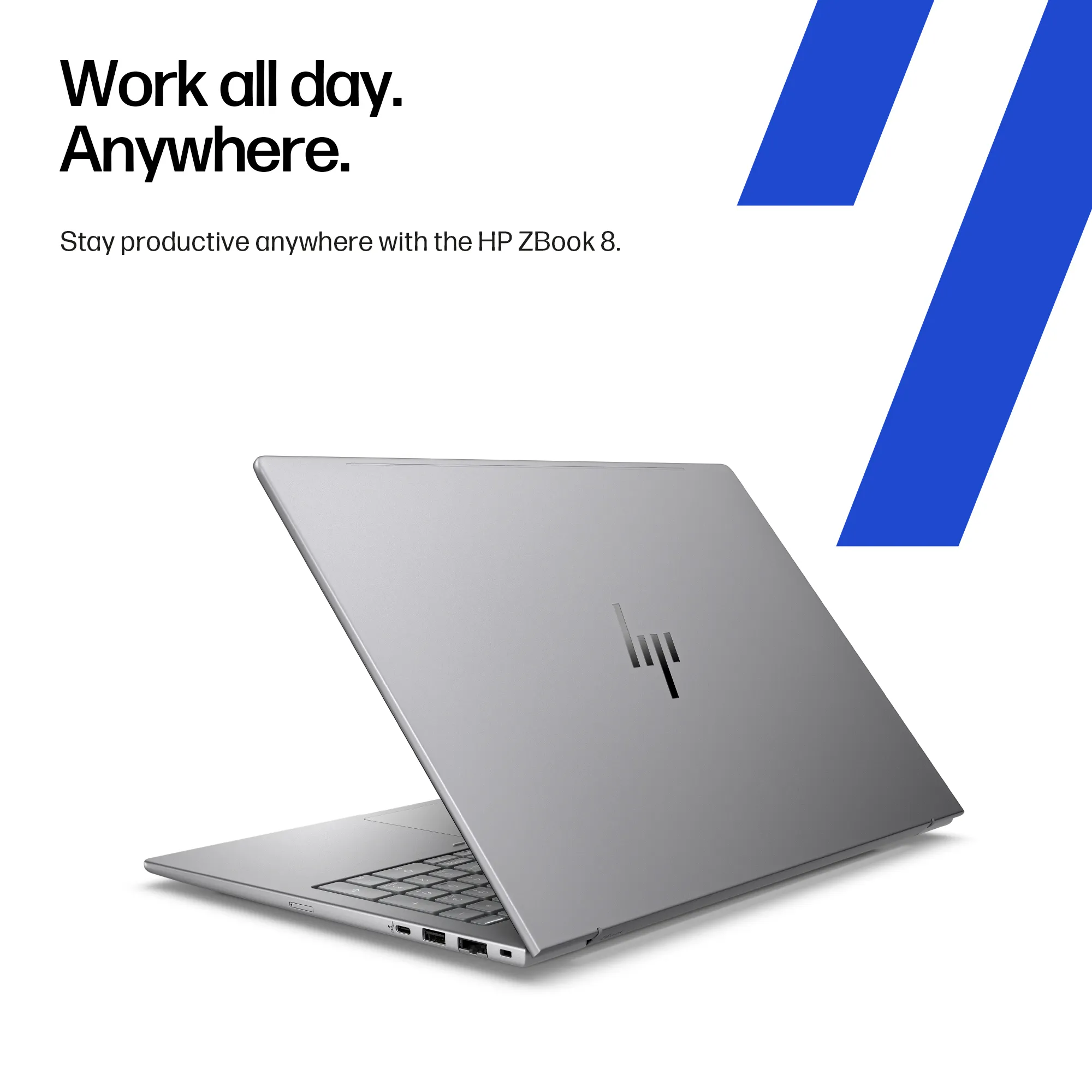 HP ZBook 8 G1i 14" Ultra 9 285H, 64 GB, 2 TB, RTX 500 Ada, Win 11 Pro - b&auml;rbar dator, meteorsilver