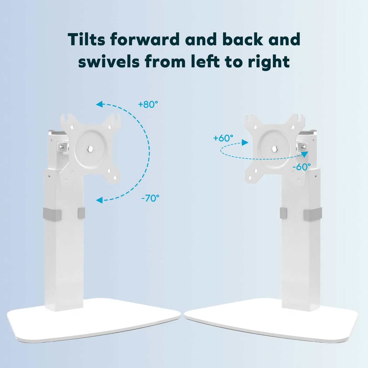 DESIRE2 Monitor Arm Desk Mount White