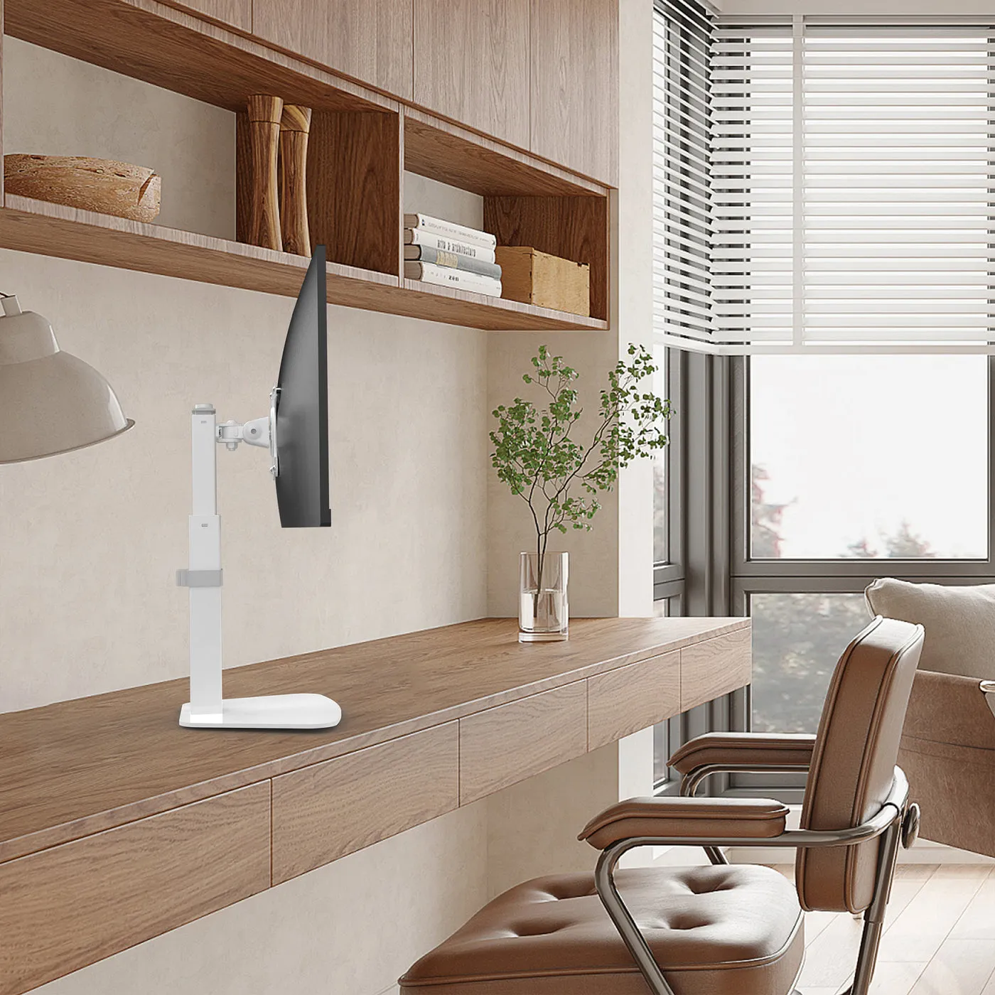 DESIRE2 Monitor Arm Desk Mount White