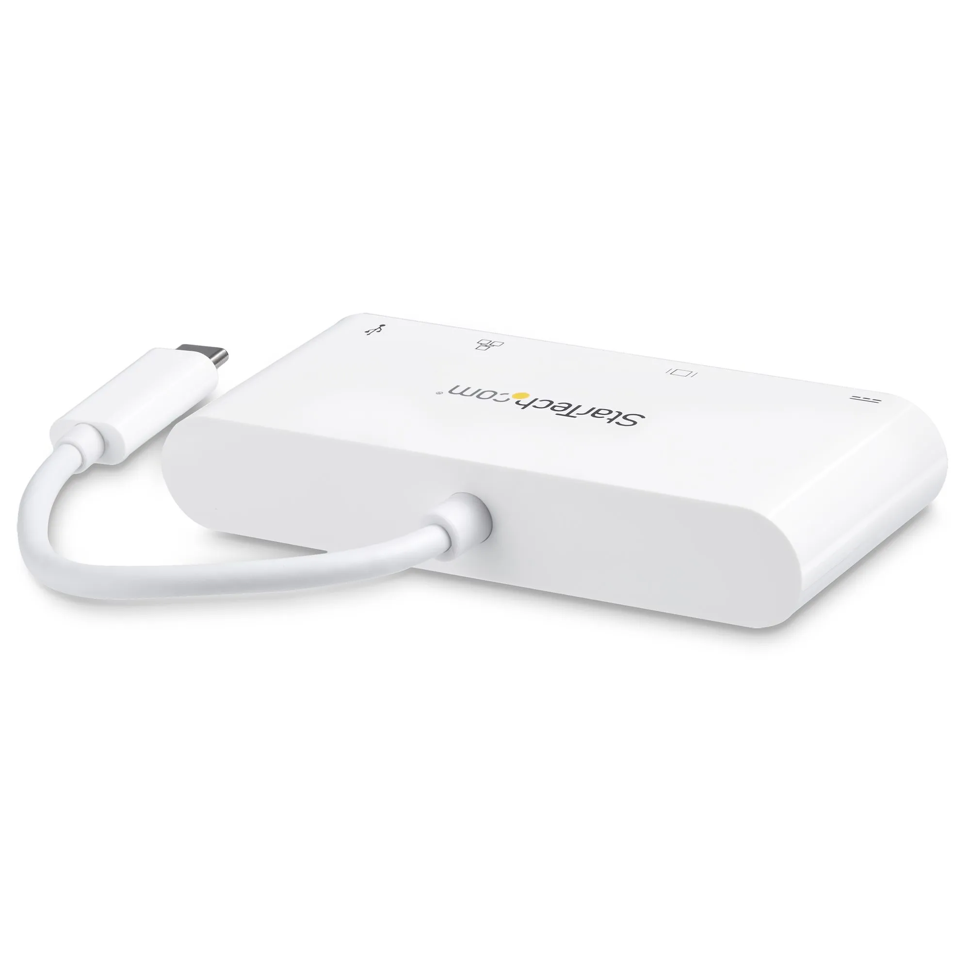 Multiport Adapter - USB C DVI PD White